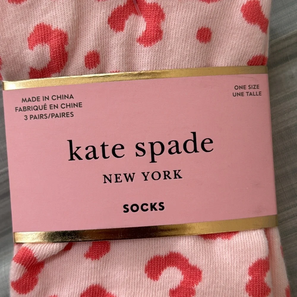 3 Pairs of Kate Spade Socks - New with Tags